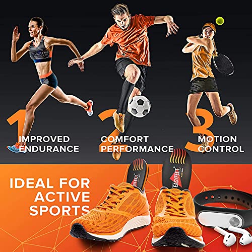 {New 2022} Sport Athletic Shoe Insoles Men Women - Ideal for Active Sports Wa...