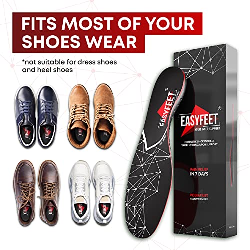 Plantar Fasciitis Arch Support Insoles for Men and Women Shoe Inserts - Ortho...