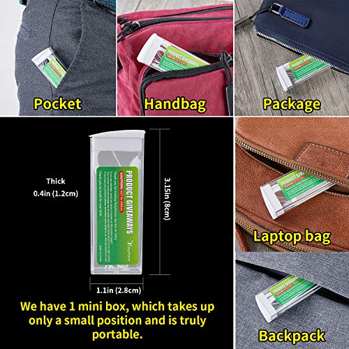 Dental Floss Picks, 5 Travel Floss Cases 300 Counts Dental Flossers,Floss Sti...