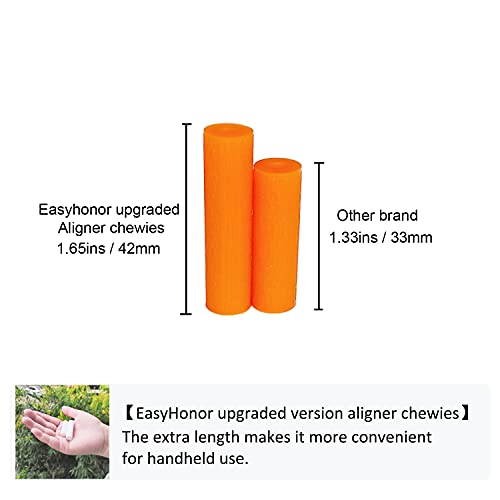 [Lengthened Version] EasyHonor Colourful Orthodontic Aligner Trays Chewies fo...