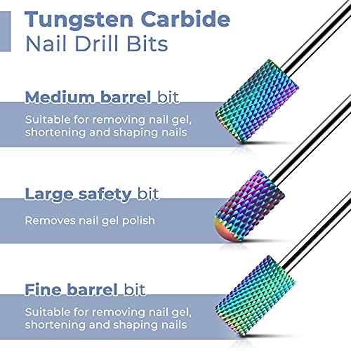 EasyinBeauty Drill bits for nails - Nail drill bit set for Callus, Dead Skin,...