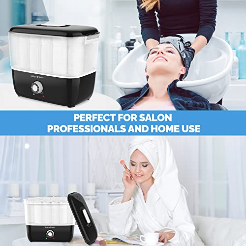 EASYINBEAUTY Hot Towel Warmer For Facials, Holds 16 Small Towels, Portable To...