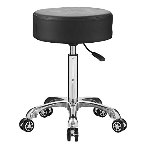 Professional Swivel Rolling Stool Adjustable Height Hydraulic Stool with Whee...