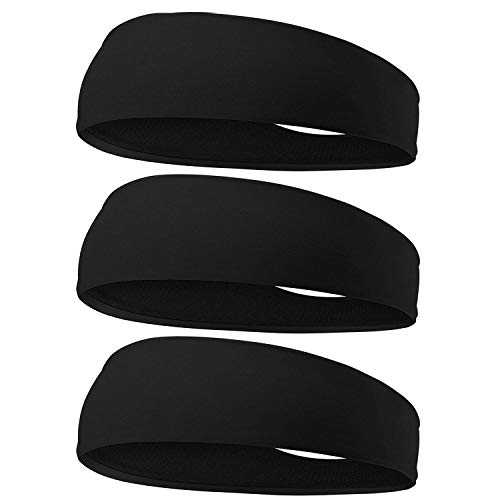 EasYoung Sport Headbands for Men, 3 Pack Mens Elastic Moisture Wicking & Work...