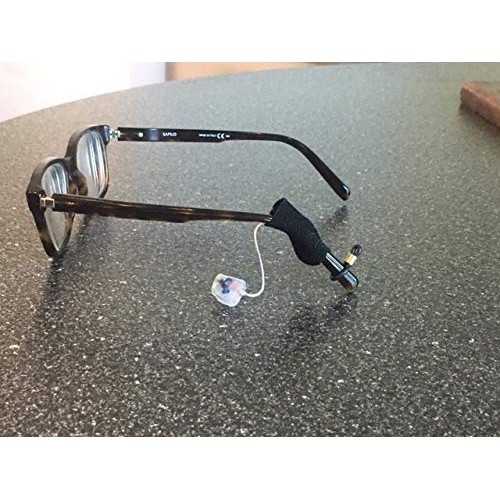 Hearing Aid Retainer for Eyeglass Users. No More Ear Irritation! Made of Fabr...