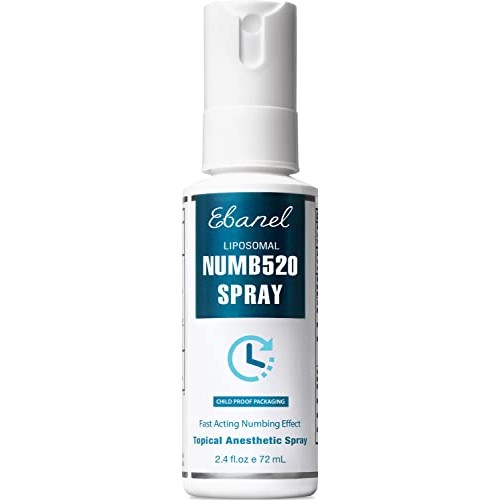 Ebanel 5% Lidocaine Spray Pain Relief Numb520 Numbing Spray with Phenylephrin...