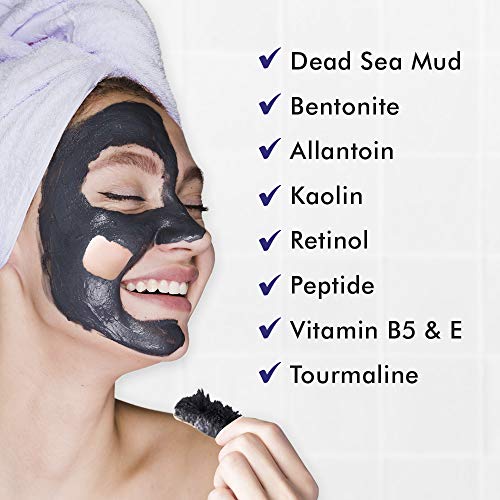 Ebanel Bundle of 15-Pack Collagen Face Mask, and Magnetic Dead Sea Mud Mask