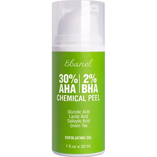 Ebanel 30% AHA 2% BHA Chemical Peel Exfoliant Gel, Face Peel with Glycolic Ac...