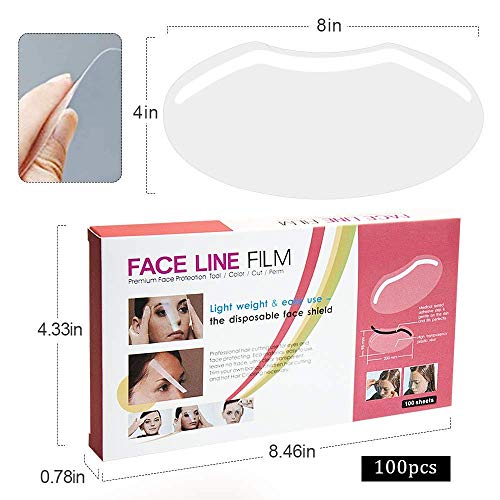 100 PCS Microblading Permanent Makeup Shower Face Shields Visors, Disposable ...