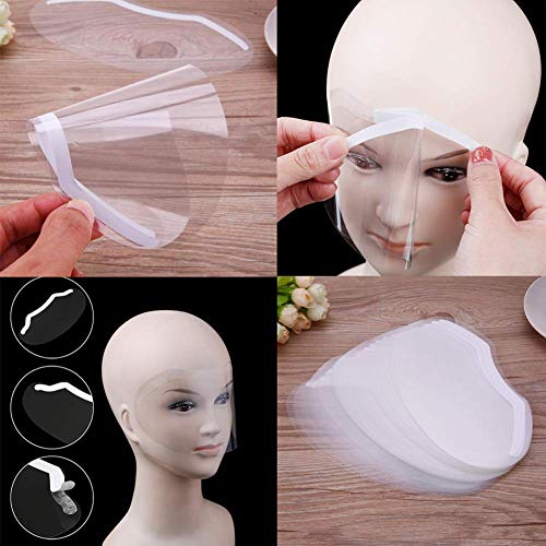 100 PCS Microblading Permanent Makeup Shower Face Shields Visors, Disposable ...