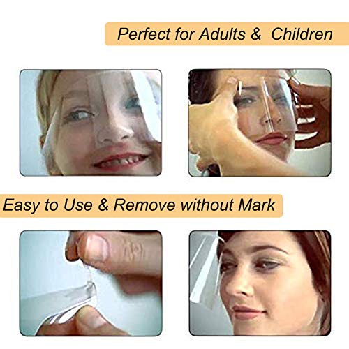 100 PCS Microblading Permanent Makeup Shower Face Shields Visors, Disposable ...
