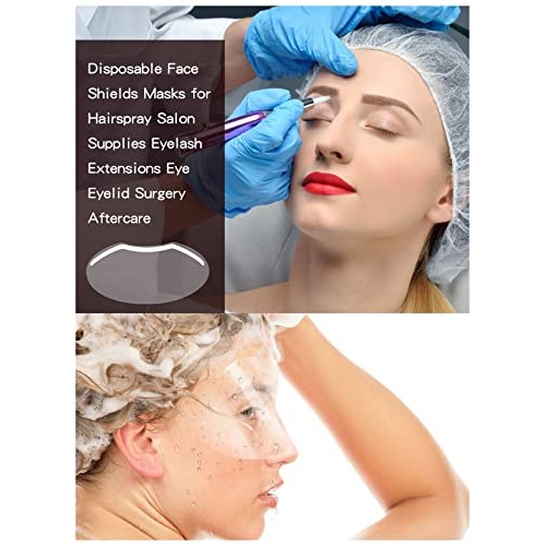 100 PCS Microblading Permanent Makeup Shower Face Shields Visors, Disposable ...