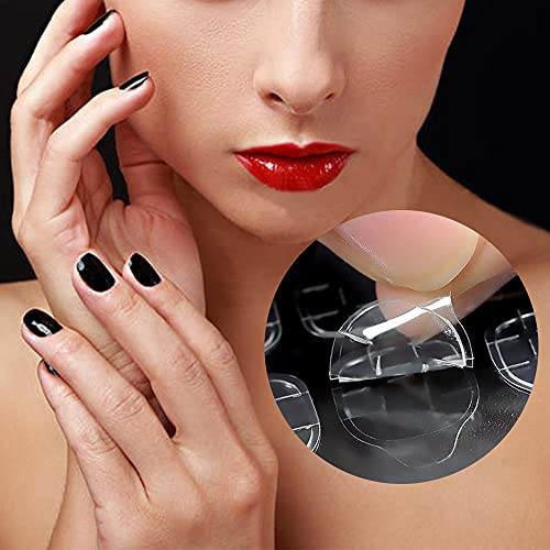 EBANKU 50Sheets Nail Adhesive Tabs, 1200Pcs Double-side Nail Glue Stickers Ad...