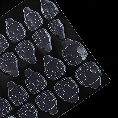 EBANKU 50Sheets Nail Adhesive Tabs, 1200Pcs Double-side Nail Glue Stickers Ad...
