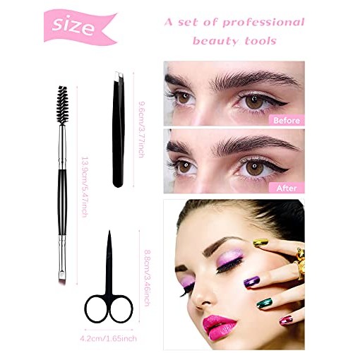 EBANKU 7pcs Eyelash Comb Brush Tools Eyebrow Brush Comb Eyelash Separator Too...
