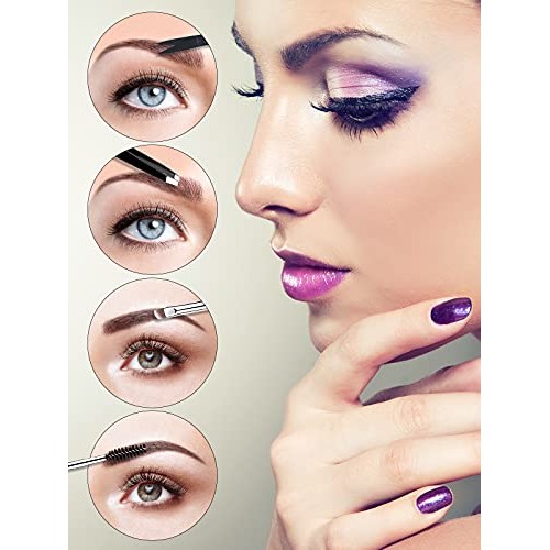 EBANKU 7pcs Eyelash Comb Brush Tools Eyebrow Brush Comb Eyelash Separator Too...