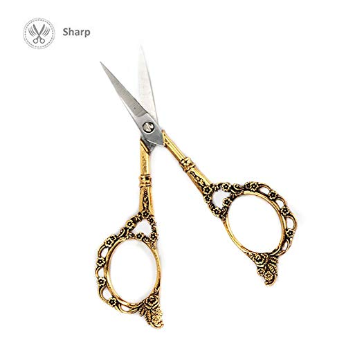 Professional Manicure Scissors, EBANKU Vintage Stainless Steel Cuticle Precis...