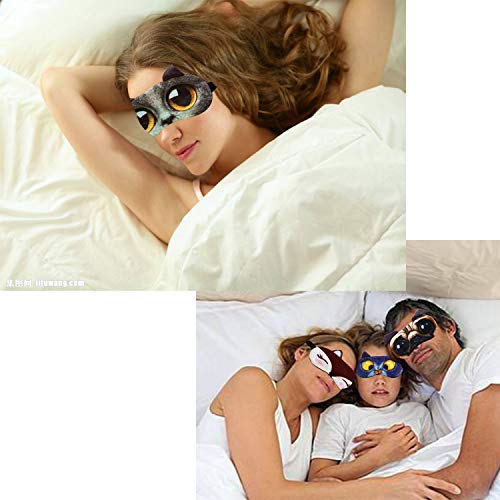 EBaokuup 12 Pack Animal Sleep Eye Mask - Soft Funny Blindfolds Sleeping Mask,...