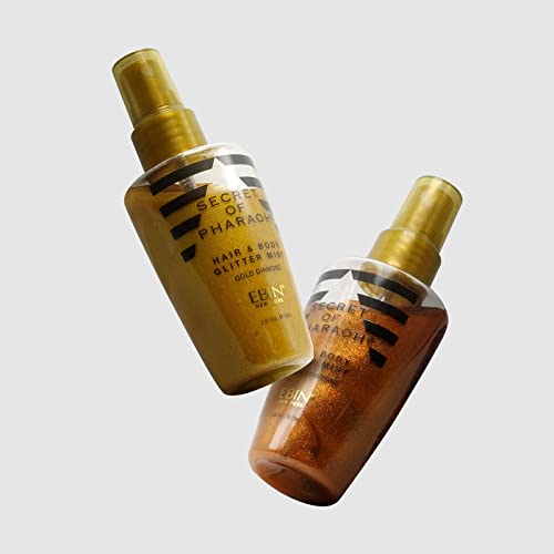 EBIN NEW YORK Secret of Pharaoh Hair & Body Glitter Mist Spray, Easy to Apply...