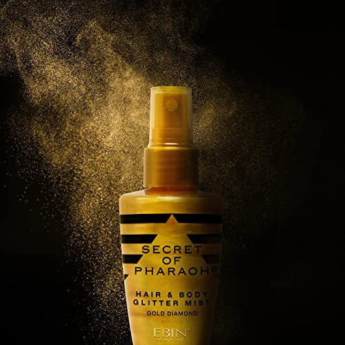 EBIN NEW YORK Secret of Pharaoh Hair & Body Glitter Mist Spray, Easy to Apply...