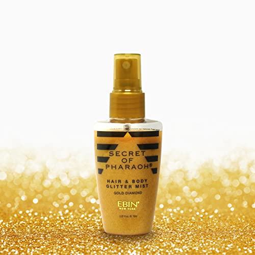 EBIN NEW YORK Secret of Pharaoh Hair & Body Glitter Mist Spray, Easy to Apply...