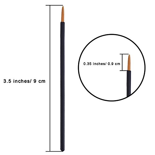 eBoot 100 Pack Disposable Eyeliner Brush Applicator Cosmetic Eye Wands Makeup...