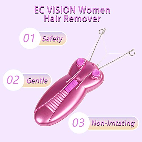 Electric Women Facial Hair Remover, EC VISION Ladies Beauty Epilator Trimmer ...