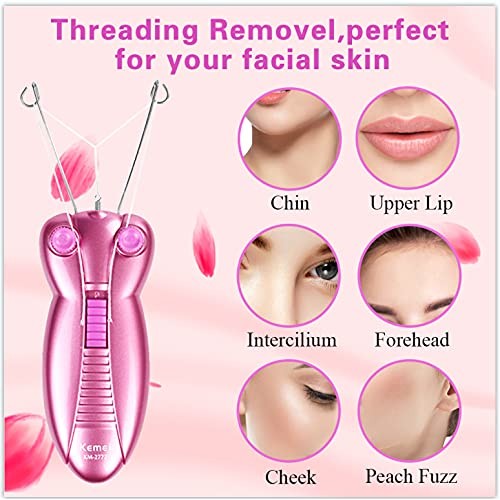 Electric Women Facial Hair Remover, EC VISION Ladies Beauty Epilator Trimmer ...