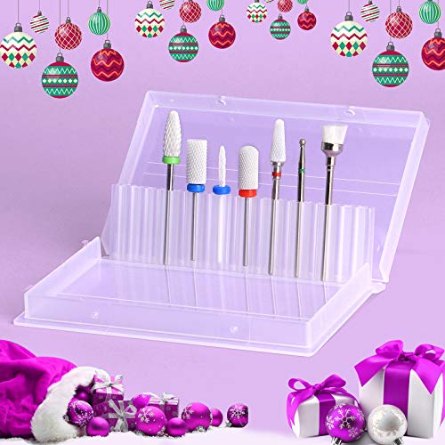 Ceramic Nail Drill Bits Set ECBASKET 7pcs 3/32 inch Diamond Carbide Nail Dril...