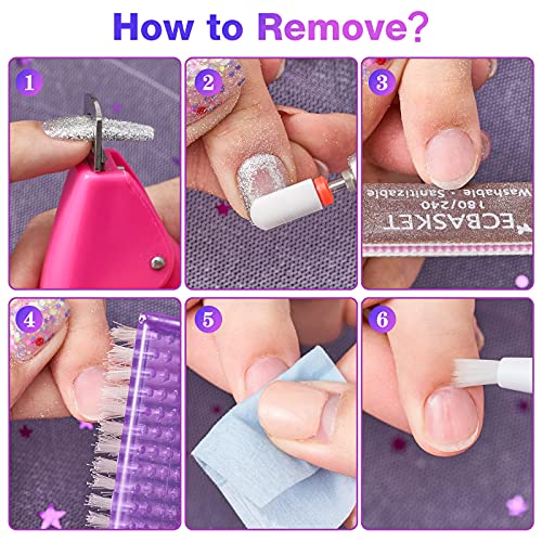 Nail Glue for Acrylic Nails, Brush on Nail Glue 15ML, 3 in 1 Acrylic Nail Glu...