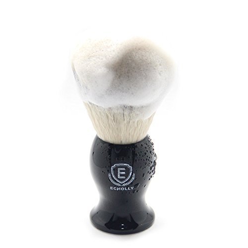 Echolly Luxury Shave Brush for Home or Travel - High end Synthetic Hair Shavi...