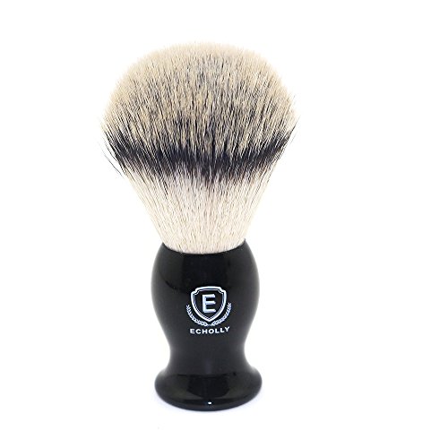 Echolly Luxury Shave Brush for Home or Travel - High end Synthetic Hair Shavi...