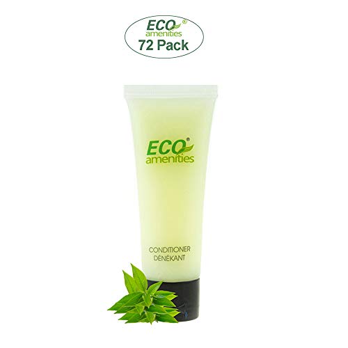 ECO AMENITIES Transparent Tube Flip Cap Individually Wrapped 30ml Conditioner...