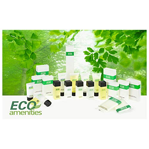 ECO AMENITIES Transparent Tube Flip Cap Individually Wrapped 30ml Conditioner...