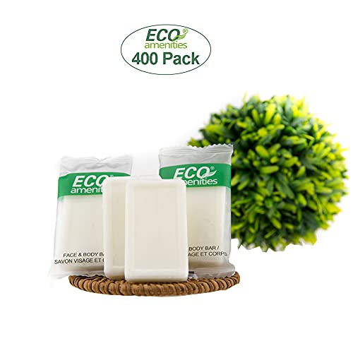 ECO amenities Travel size 0.5oz hotel soap in bulk, 400 Packs