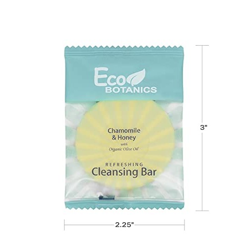 Eco Botanics Travel-Size Hotel Cleansing Bar Soap.5 oz (Case of 100)