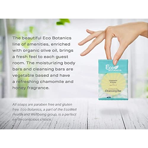Eco Botanics Travel-Size Hotel Cleansing Bar Soap.5 oz (Case of 100)