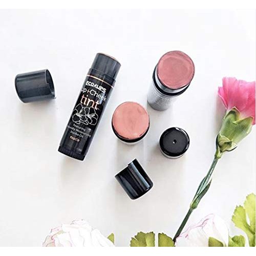 Eco Lips Lip and Cheek Tint Variety Pack - Vegan (Pink, Red and Nude)
