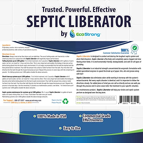 Septic Tank Shock Treatment | Bio Enzyme Septic Safe | Clears Leach & Drain F...