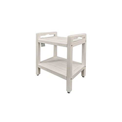 EcoDecors Eleganto Shower Bench, 20", Driftwood