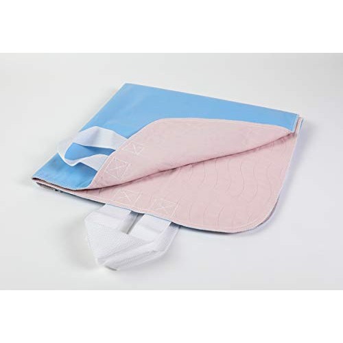2 Pack Waterproof Positioning Bed Pad with Handle Easy Transfers Underpad Reu...