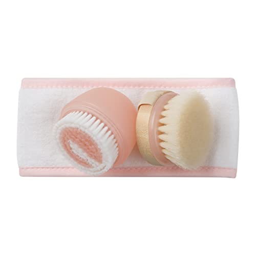 EcoTools Cleanse & Prep 3 Piece Kit, Includes Facial Cleansing Scubber Brush,...