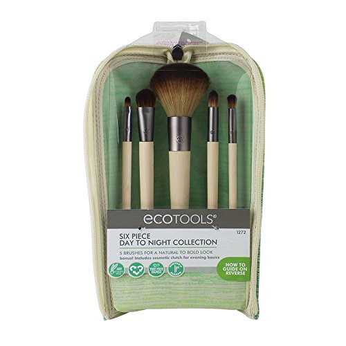 EcoTools 6 Piece Day To Night Clutch Set, Includes: Pointed Concealer, Round ...