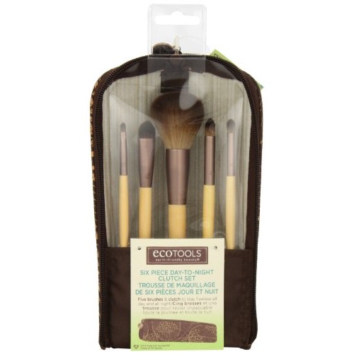 EcoTools 6 Piece Day To Night Clutch Set, Includes: Pointed Concealer, Round ...