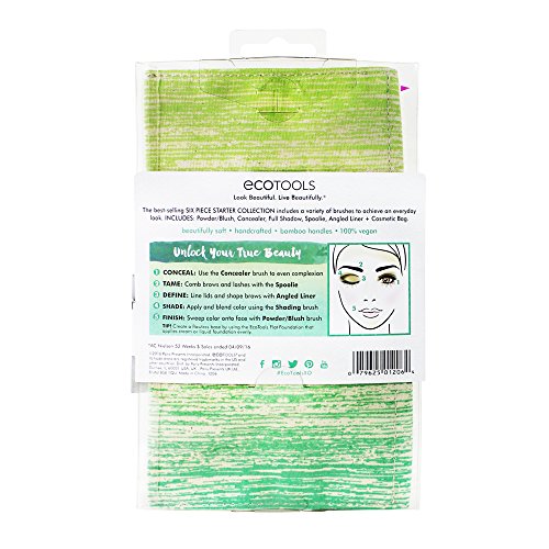 EcoTools 6 Piece Starter Set, Includes: Powder/Blush, Concealer, Full Shadow,...
