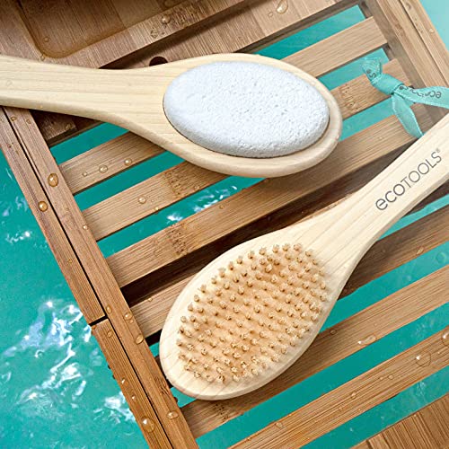 Ecotools Bamboo Foot Brush and File (Pack of 4)