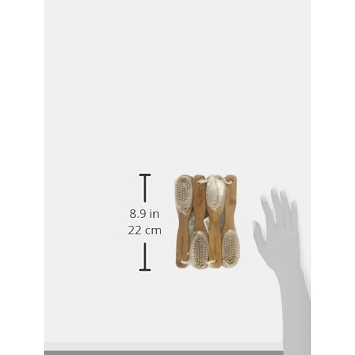 Ecotools Bamboo Foot Brush and File (Pack of 4)