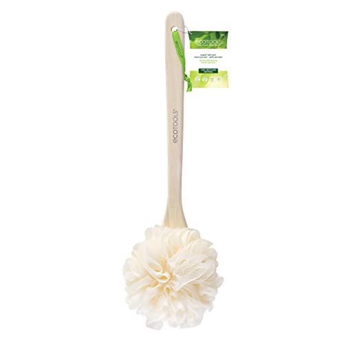 EcoTools Body Scrubber Loofah Bath Brush, Back Sponge for the Shower with Erg...