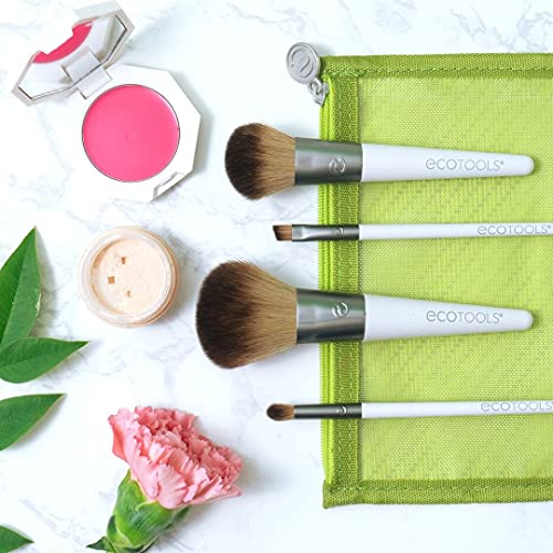 EcoTools Brush Set On The Go, White, 4 Count