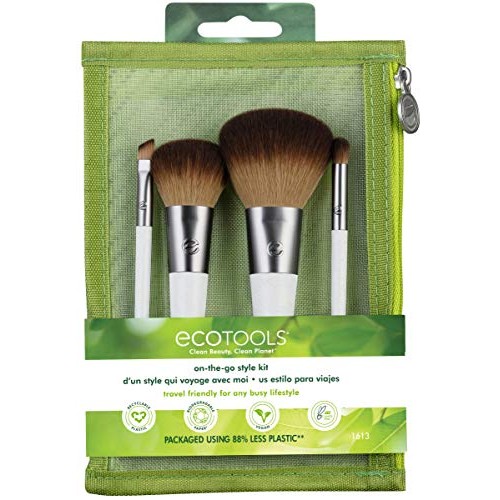 EcoTools Brush Set On The Go, White, 4 Count